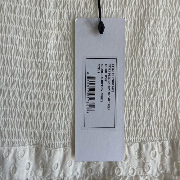 RHODE | Naomi Eyelet White Tiered Midi Summer Dress - Picture 8 of 10